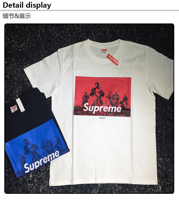 2017新作 シュプリームコピー シュプリーム × UNDERCOVER Seven Samurai Tee 黒